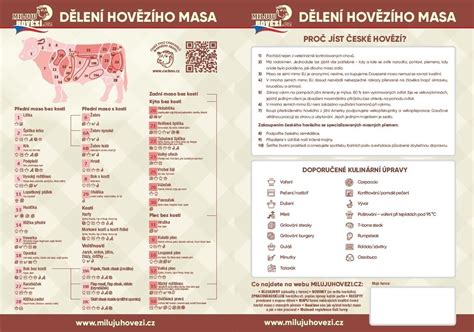 Řeznický diagram hovězího masa